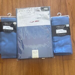 Origins Blue Microfiber Dining Set